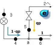 ホットガスバイパス容量制御時の概略図