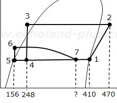 令和3年度1種冷凍講習検定試験問2 満液式蒸発器冷凍装置のp-h線図