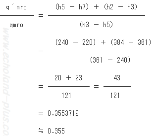 q´mro / qmroを求める。