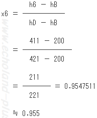 x6を求める