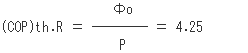 (COP)th.Rを求める式