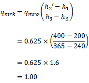 qmrkを求める式へ数値代入