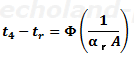 t4－tr＝の式