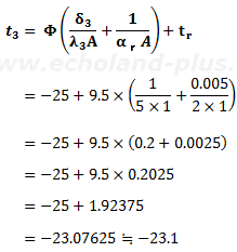 t3を求める式に数値代入