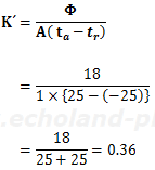 K´を求める式に数値代入