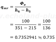 数値代入して、qmrを求める。