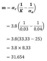 R04年度問3(2)mを求める計算式にK=0.03を代入