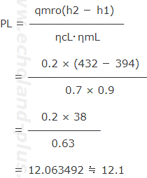 PLを求める式に数値代入。