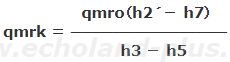 熱収支からqmrkを求める式。