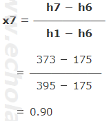 乾き度x基本式へ数値代入