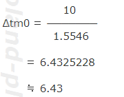 ΔtmとΔtm0とKとK0の関係2