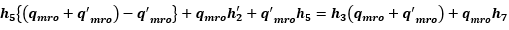 qmroとq'mroのみでまとめた熱収支の式