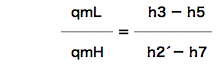 qmL／qmH の式