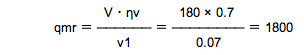 qmrを求める式に数値代入