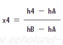 x4計算式
