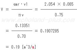 ピストン押しのけ量数値計算