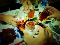 祝合格。乾杯。