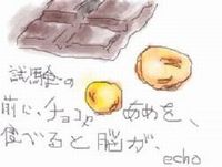 チョコレートと飴の絵