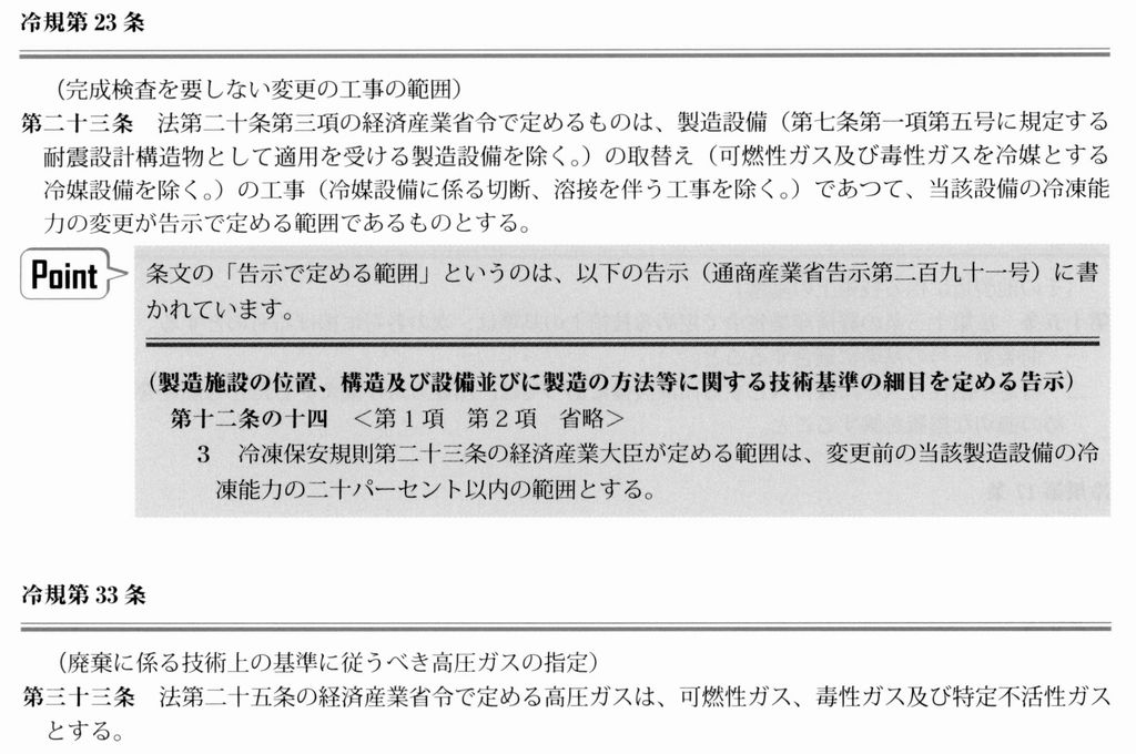 2種冷凍機械責任者試験精選問題集：付録2 よく出る法令文