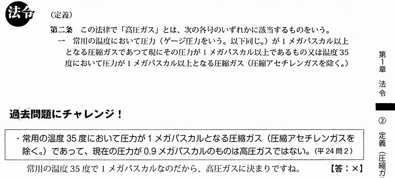 2種冷凍機械責任者試験精選問題集：法令文を記載